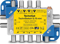 Thumbnail for TechniSat TECHNISWITCH 5/8 MINI, Multischalter / Satverteiler für bis zu 8 Teilnehmer, 100m Entfernung überbrückbar, inkl. DOCSIS-Signal-Übertragung