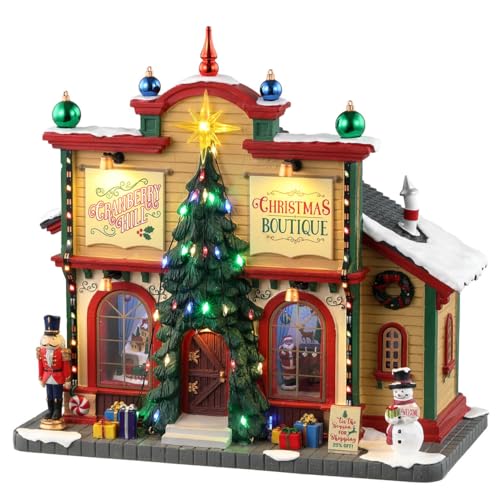 Lemax 35023 Caddington Village Lighted Building: Cranberry Hill Christmas Boutique im Sale