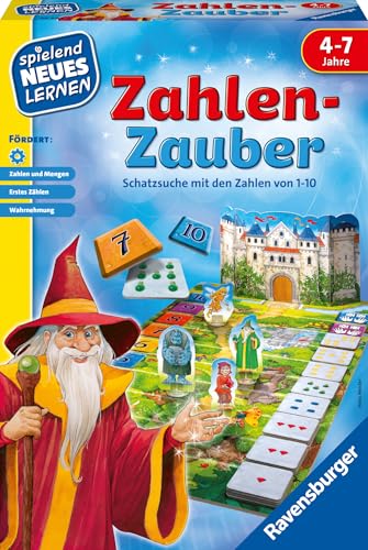 Ravensburger 24964 - Zahlen-Zauber - Spielen und Lernen für Kinder, Lernspiel für Kinder ab 4-7 Jahren, Spielend Neues Lernen für 2-4 Spieler im Sale