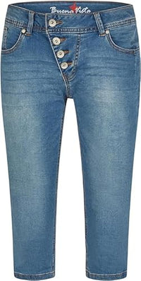 Thumbnail for Buena Vista Malibu Capri Cozy Denim in mid Stone 2405-B5232-9416 (2405-B5232-9416, DE/NL/SE/PL, Alphanumerisch, XS, Regular, Regular) im Sale