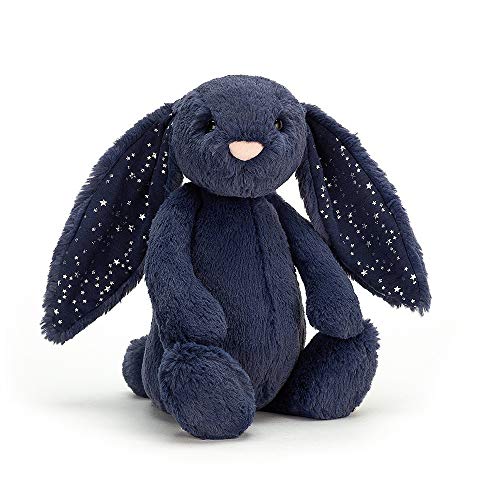 Jellycat BASS6SD Katze Plüsch Kaninchen Blau Sterne