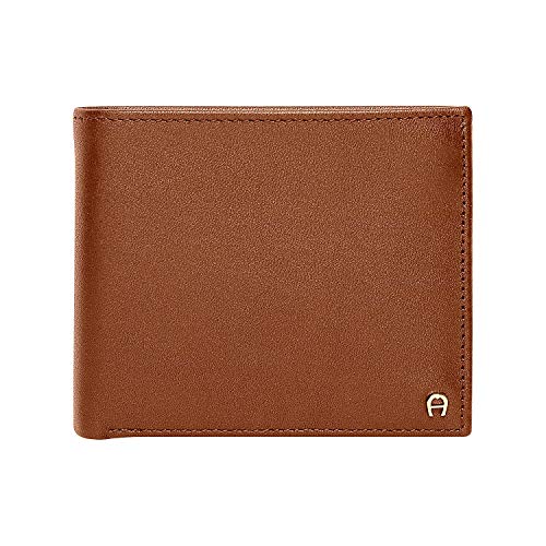 Aigner Geldbörse Portemonnaie Portmonee im Querformat in Cognac - 12x9,5x2cm (B x H x T) im Sale