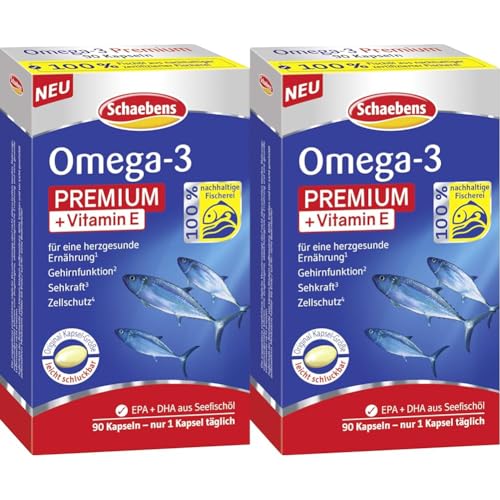 Schaebens Omega 3 Premium, 1 x 90 Stück (Packung mit 2)