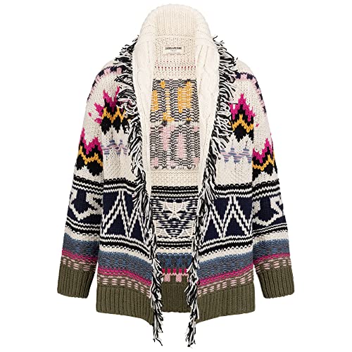 Zadig & Voltaire Cardigan Ella mit Wolle M-L Multicolor im Sale