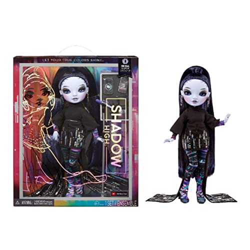 SHADOW HIGH Rainbow High RAINBOW HIGH Reina „Glitch“ Crowne - Lila Modepuppe mit modischem Outfit und mehr als 10 bunten Spielaccessoires - Ideal für Sammler und Kinder von 4-12 Jahren