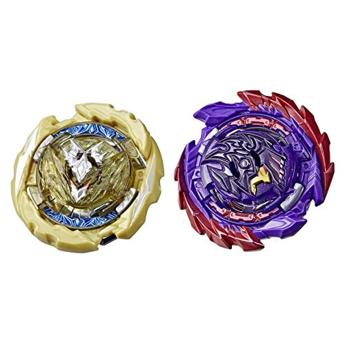 Beyblade Burst QuadDrive Berserk Balderov B7 und Cyclone Belfyre B7 Doppelpack − Battle Kreisel Multi Einheitsgröße im Sale