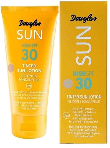 3x Douglas Collection Sun, Getöntes Sonnenfluid High SPF30 Sonnenschutz,50ml (3er Pack)