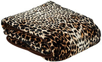 Thumbnail for Gözze - Erstklassige Kuscheldecke, Cashmere Feeling, Hohes Stoffgewicht 500 g/m², 150 x 200 cm - Leopard, Braun im Sale