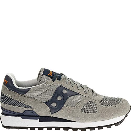 Saucony Shadow Herren Sneakers aus grauem und blauem Wildleder S2108-563 im Sale