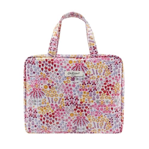 Cath Kidston Kulturbeutel, großer Kulturbeutel, Kosmetiktasche, Make-up-Organizer, Reise-Kulturbeutel, Zweiteilige Hautpflegetasche, Affinitätsdruck im Sale