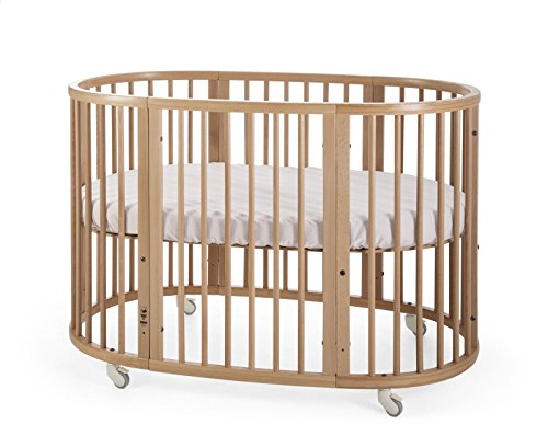 Stokke Sleepi Baby-/Kinderbett, Natural - Für Babys von 0-36 Monaten - Höhenverstellbar, stylish & flexibel - Zusätzlich erhältlicher Umbausatz zur Verwendung für Kinder bis 10 Jahren im Sale