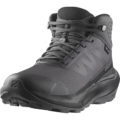 Salomon Elixir Tour Mid Waterproof Women's Hiking Shoes, Optimal Comfort, Soft Ride, and Weatherproof, Asphalt, 7.5 im Sale