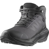 Thumbnail for Salomon Elixir Tour Mid Waterproof Women's Hiking Shoes, Optimal Comfort, Soft Ride, and Weatherproof, Asphalt, 7.5 im Sale