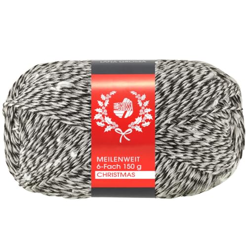 Lana Grossa MEILENWEIT Merino 6-Fach 150g Christmas 325 - Christmas Snow Flake