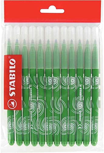 Filzstift - STABILO power - 12er Pack - grün