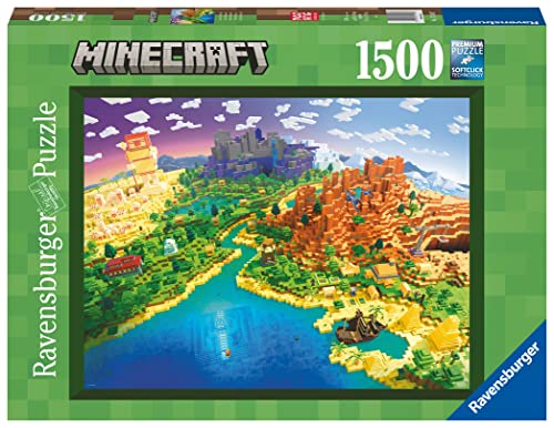 Ravensburger Puzzle 17189 - World of Minecraft - 1500 Teile Minecraft Puzzle für Erwachsene und Kinder ab 14 Jahren