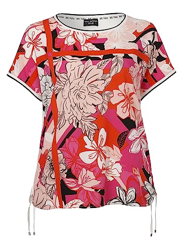 Via Appia Due Damen Feminines Blusenshirt mit grafischem, floralem Front-Print im Sale