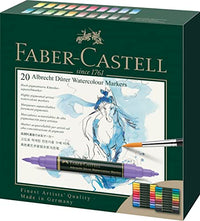 Thumbnail for Faber-Castell 160320 - Aquarellmarker Albrecht Dürer mit Doppelspitze, 20er Etui, Marker mit Faser- und Pinselspitze