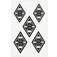 Thumbnail for Borussia Mönchengladbach Aufkleber Sticker Raute | Offizieller Fanartikel Fohlenshop | 5er Set | Leuchten im Dunkeln | Größe 4x6 cm