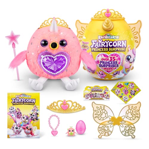 Rainbocorns Fairycorn Princess Surprise Serie 6, Majesty Flamingo, von ZURU, 30 cm Fairycorn-Prinzessin Plüschtier (Flamingo)