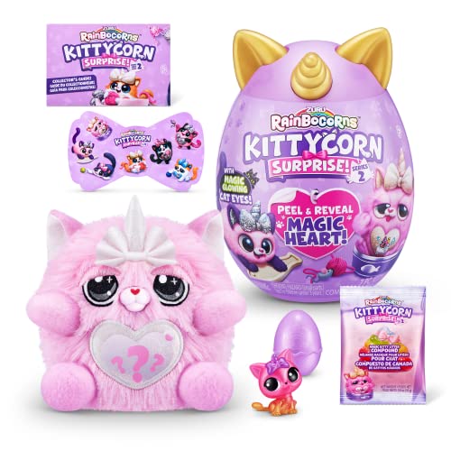 Rainbocorns Kittycorn Surprise Serie 2, Chai Chinchilla, von ZURU, Kuscheltier (Chinchilla)