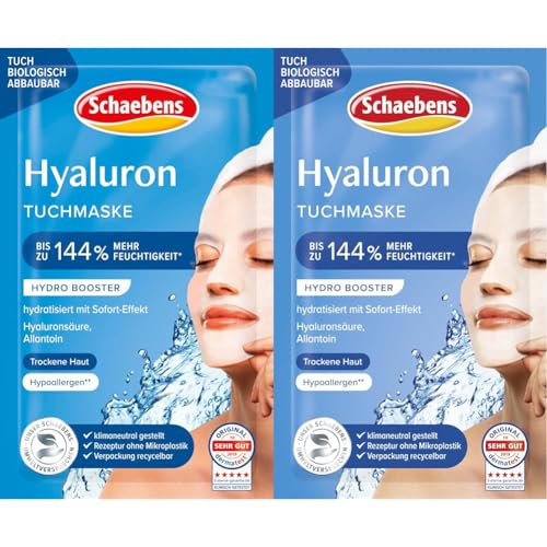 Schaebens Hyaluron Tuchmaske, 21 g (Packung mit 2)