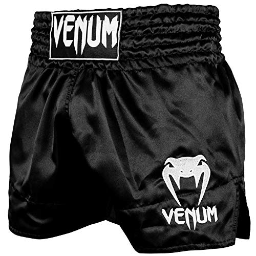 Venum, Classic Muay Thai Shorts, Herren, , Schwarz/Schwarz im Sale