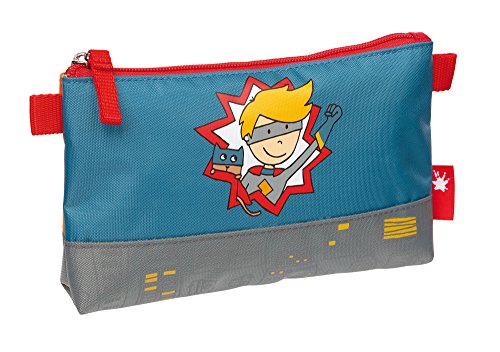 sigikid, Jungen, Kulturtasche - Schlampermäppchen – Stiftetasche, Pille Power, Blau, 25002, 20 cm