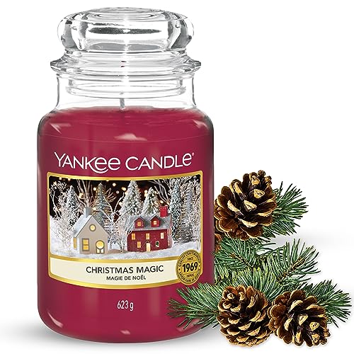 Yankee Candle Duftkerze im Glas (groß) / Christmas Magic / Brenndauer bis zu 150 Stunden im Sale