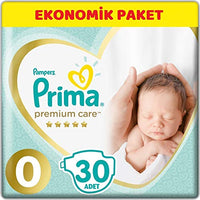 Thumbnail for Pampers Windeln Größe 0 (<3 kg), Premium Care Windeln, 30 Stück, Bester Komfort und Schutz empfindlicher Haut von Pampers