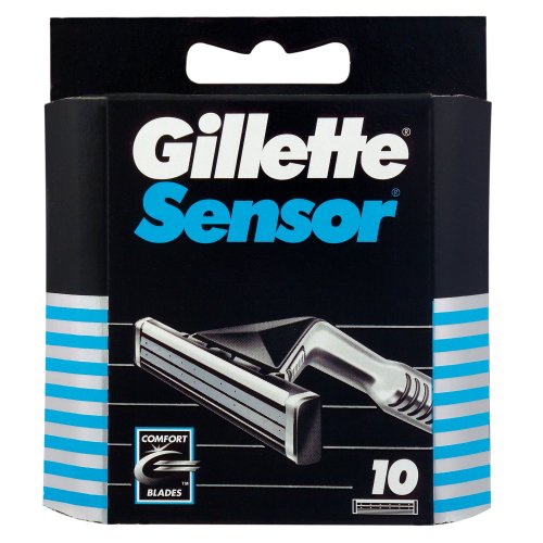 Auslaufmodell Gillette Sensor Rasierklingen, 10 Stück