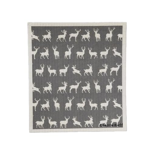 Krasilnikoff - Swedish Dishcloth SWE1453 - Deer/Hirsch