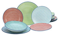 Thumbnail for CreaTable, 10689, Serie Mediterran, 12-teiliges Geschirrset, Teller Set aus Steinzeug, spülmaschinen- und mikrowellengeeignet, Qualitätsproduktion im Sale