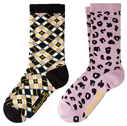 King Louie Damen Socken 2 Paare im Set Eton (39-42, Orchid Pin) im Sale