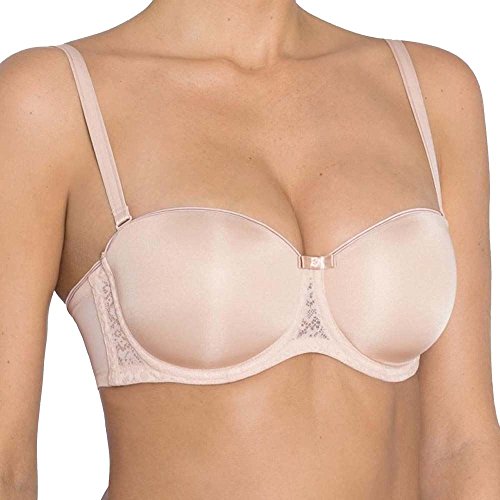 Triumph Damen Beauty-Full Essential WDP Wired padded bra with detachable straps, NUDE BEIGE, 80C