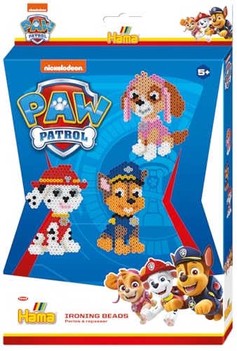 Hama Perlen 7966 Bügelperlen Paw Patrol, kleines Geschenkset mit ca. 2000 Midi-Perlen, 5 mm Durchmesser, für Kinder ab 5 Jahren im Sale