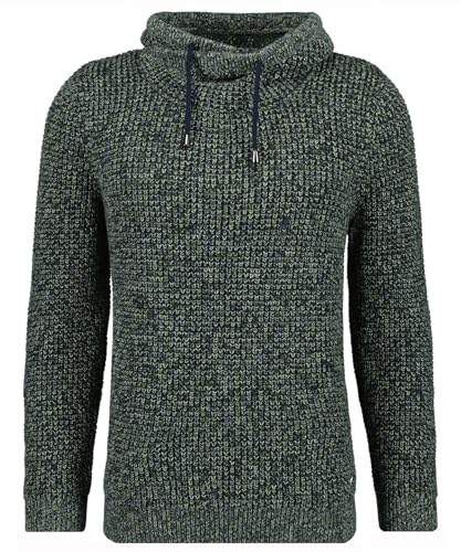 RAGMAN Herren Strick-Pullover mit speziellem Kragen , Blau-Grün-731 im Sale