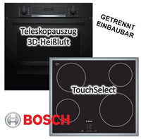 Thumbnail for BOSCH Backofen-Set EcoClean Direct mit Glaskeramik-Kochfeld mit Rahmen autark 60 cm