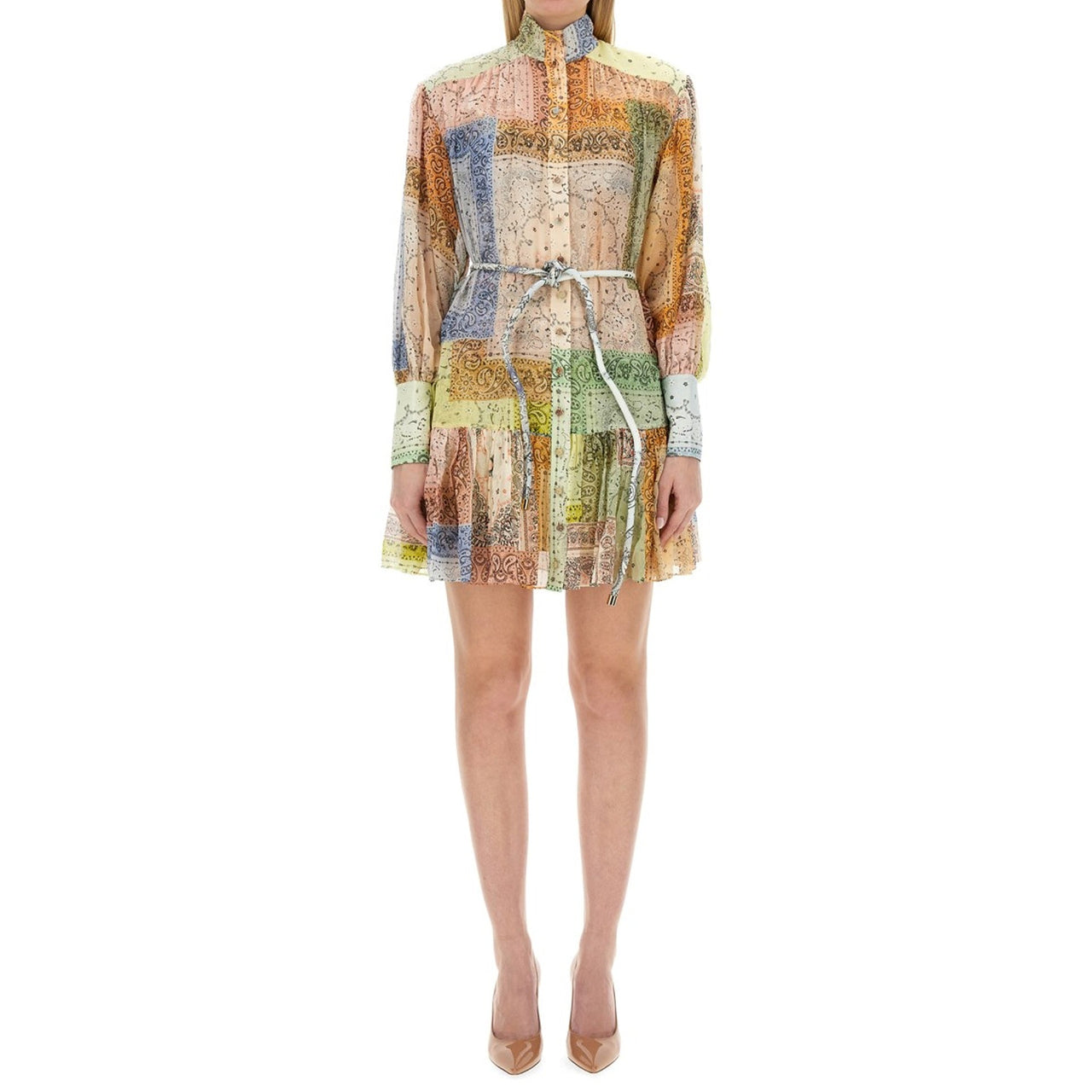 Zimmermann Cotton And Silk Printed Dress im Sale