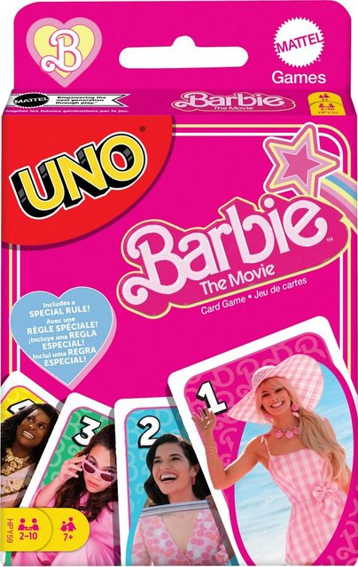 Barbie Spiel, Kartenspiel UNO Barbie The Movie zum Spielfilm im Sale