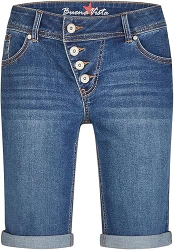 Buena Vista Damen Jeansshorts Malibu-Short Stretch Denim im Sale