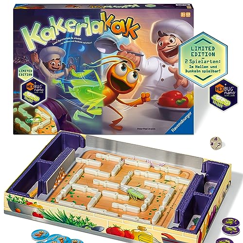 Ravensburger 20970 - Kakerlakak Glow in the dark - Aktionsspiel mit elektronischer Kakerlake für Groß und Klein, Familienspiel für 2-4 Spieler, geeignet ab 5 Jahren im Sale