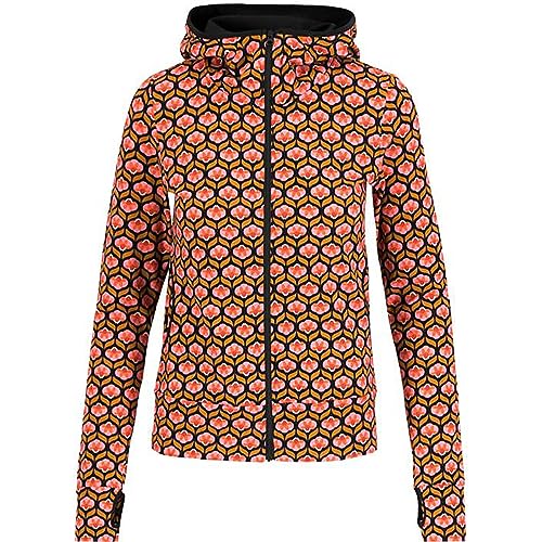 Blutsgeschwister Damen Scuba Duba Hoodie Jacke, Sporty Flower, L