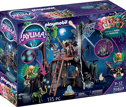 PLAYMOBIL Adventures of Ayuma 70807 Bat Fairies Ruine, Mit Lichteffekt, Spielzeug für Kinder ab 7 Jahren im Sale