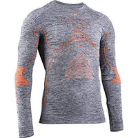 Thumbnail for X-Bionic Herren Energy Accumulator 4.0 Shirt Round Neck Long Sleeves Men, Grey Melange/Orange, XXL im Sale