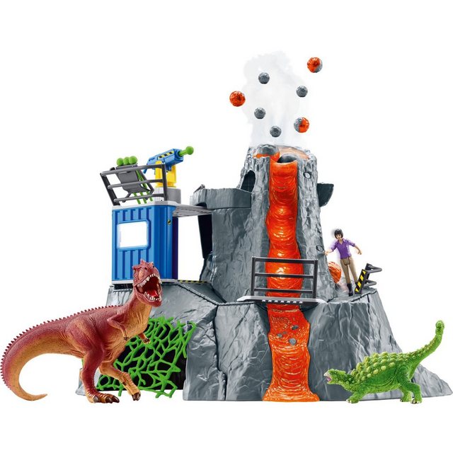 Schleich® Spielfigur Dinosaurs Große Vulkan Expedition im Sale