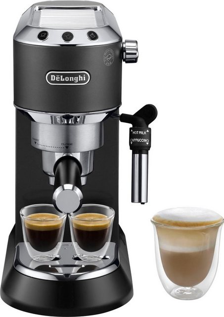 De'Longhi Siebträgermaschine Dedica Style EC 685.B, 1350 Watt, 15 Bar