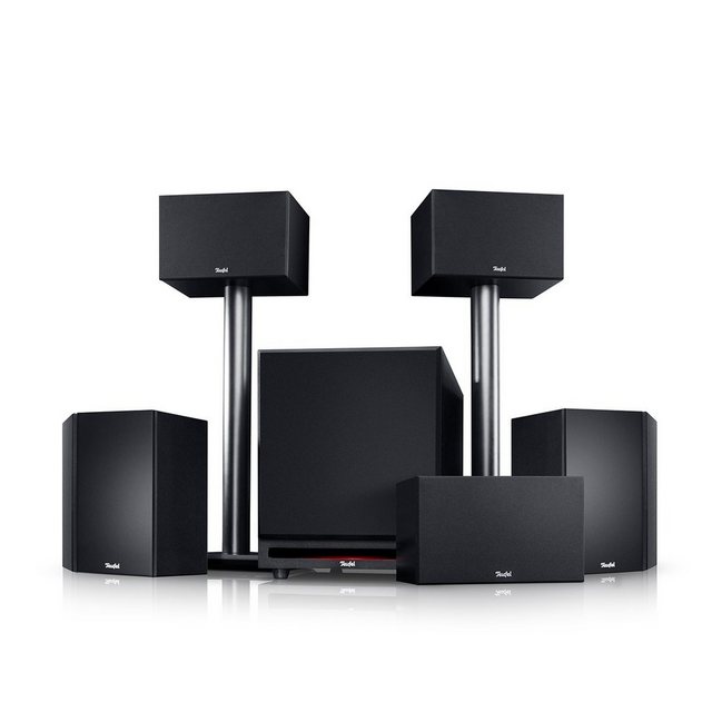 Teufel System 6 5.1-Set Lautsprechersystem (Kabelgebunden, Geeignet für AV-Receiver mit und ohne THX-Lizenz)