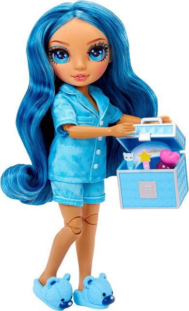 Rainbow High Anziehpuppe Junior High PJ Party Fashion Doll Skyler (Blue) im Sale