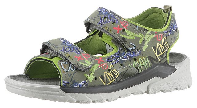 Ricosta WAVE WMS: Mittel Sandale, Sommerschuh, Klettschuh, Sandalette, mit coolem Print im Sale